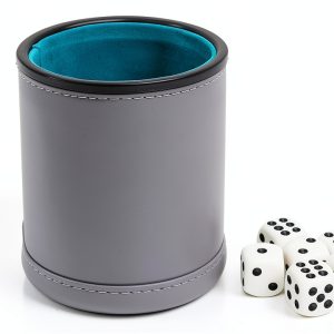 Dice Cup GMS-SHOP Luxury PU Red Felt Design-0