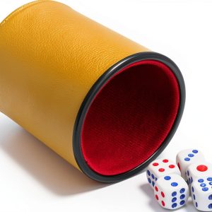 uxcell Yellow Dice Shaker Cup for Adults-0
